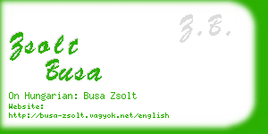 zsolt busa business card